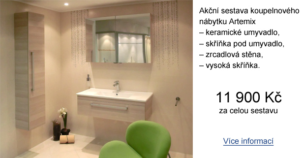 Akční sestava koupelnového nábytku Artemix