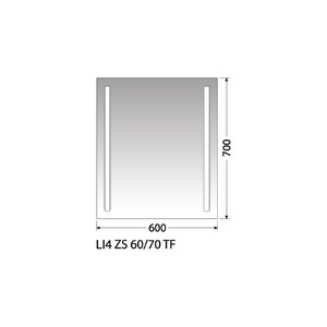 Zrcadlo Intedoor LI4 ZS 60/70 TF