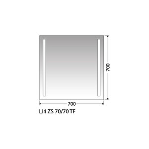 Zrcadlo Intedoor LI4 ZS 70/70 TF