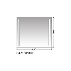 Zrcadlo Intedoor LI4 ZS 80/70 TF