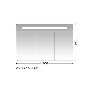 Zrcadlová skříňka Intedoor PIR ZS 100 LED