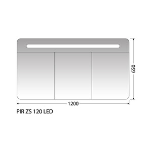 Zrcadlová skříňka Intedoor PIR ZS 120 LED