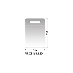 Zrcadlová skříňka Intedoor PIR ZS 45 L LED