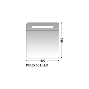 Zrcadlová skříňka Intedoor PIR ZS 60 L LED