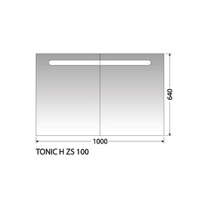 Zrcadlová skříňka Intedoor Tonic H ZS 100