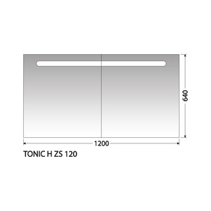 Zrcadlová skříňka Intedoor Tonic H ZS 120