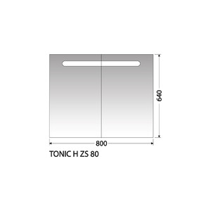 Zrcadlová skříňka Intedoor Tonic H ZS 80