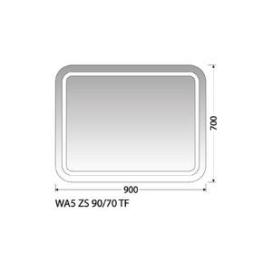 Zrcadlo Intedoor WA5 ZS 90/70 TF
